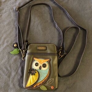 Chala Owl Cell Phone Crossbody Bag